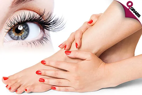 From QR90 Get Pampered with Regular & Spa Mani / Pedi with or without Nail Art OR Eyelash Extensions at 18th Avenue in The Torch Hotel! (Up to QR1800 Value)